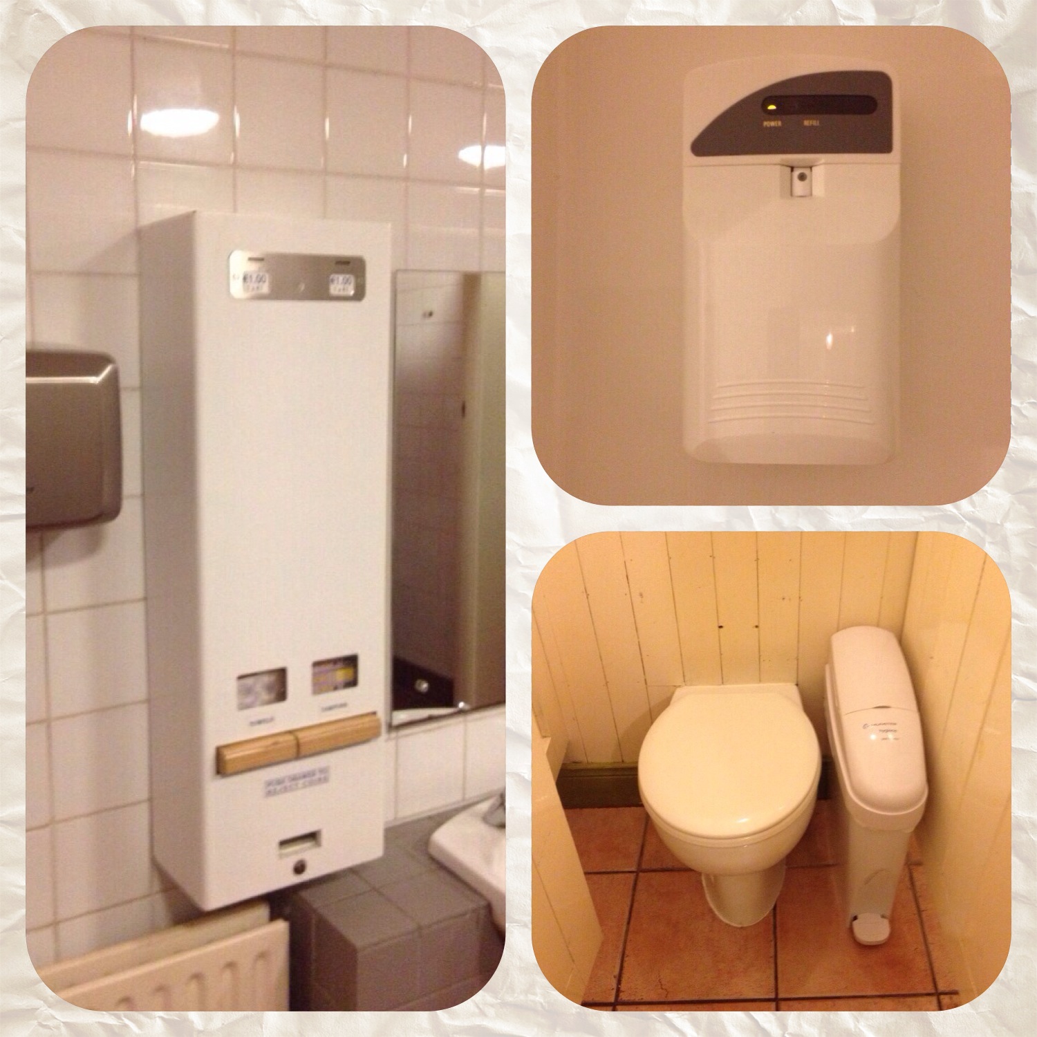 Selection of hygiene dispensers and washroom products